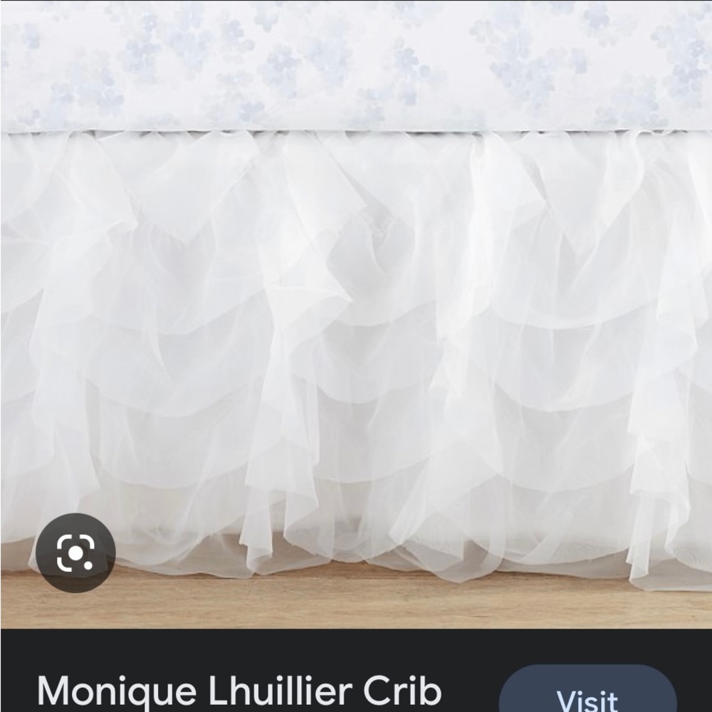 PB crib skirt
